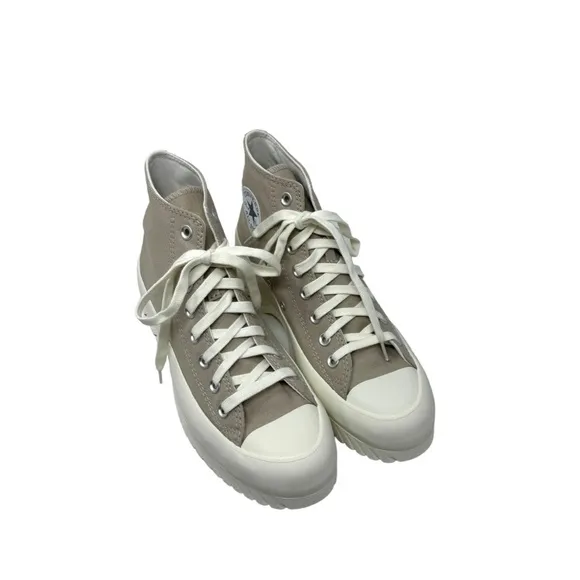 Converse Chuck Taylor Lugged 2.0 Beige Canvas Platform Hi Sneakers Women A05098C