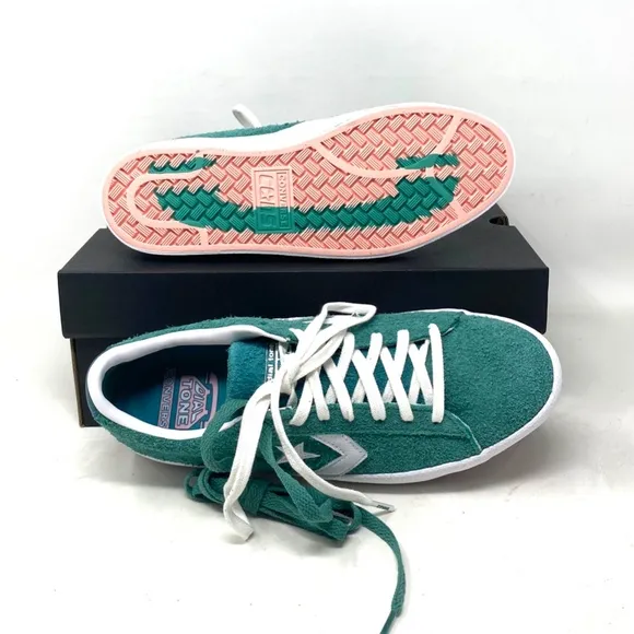 Converse Cons PL Vulc Pro Low Top Shoes Suede Men's Green Suede Sneakers A02134C
