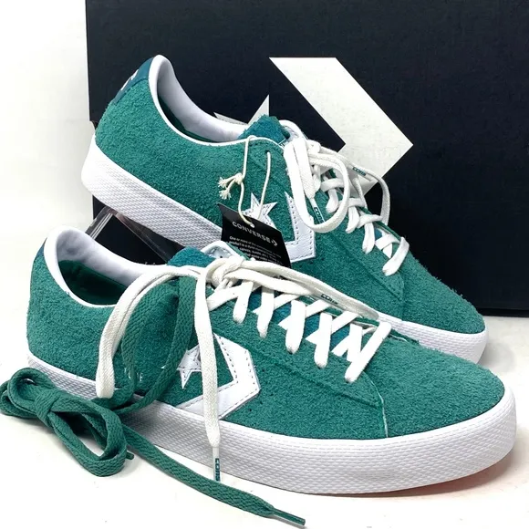 Converse Cons PL Vulc Pro Low Top Shoes Suede Men's Green Suede Sneakers A02134C