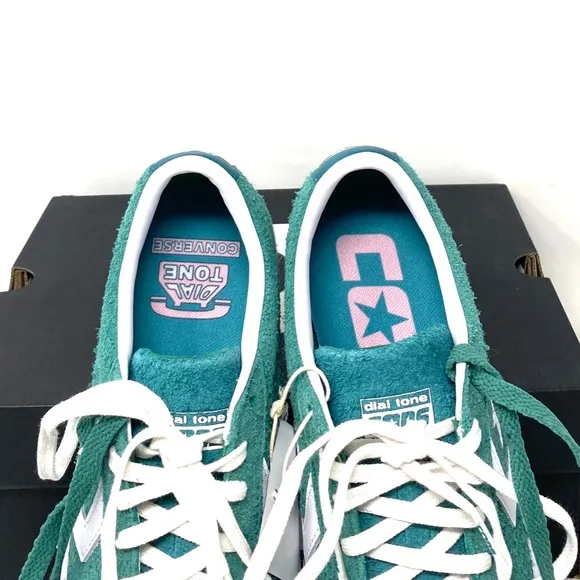 Converse Cons PL Vulc Pro Low Top Shoes Suede Men's Green Suede Sneakers A02134C