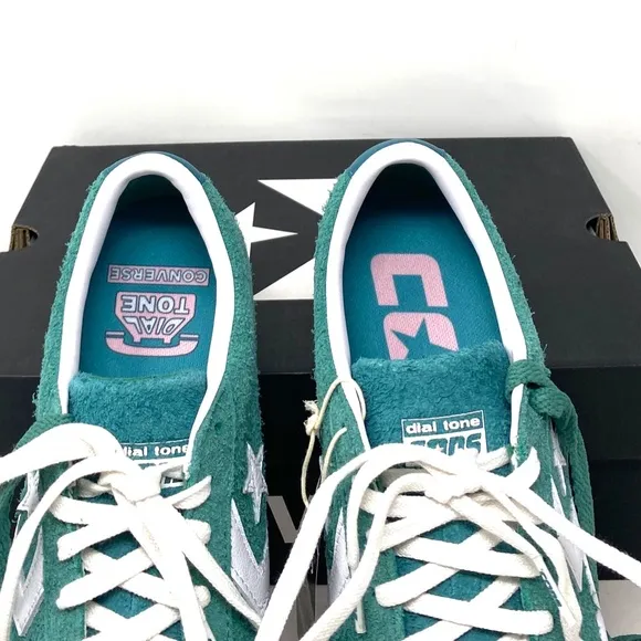 Converse Cons PL Vulc Pro Low Top Shoes Suede Men's Green Suede Sneakers A02134C
