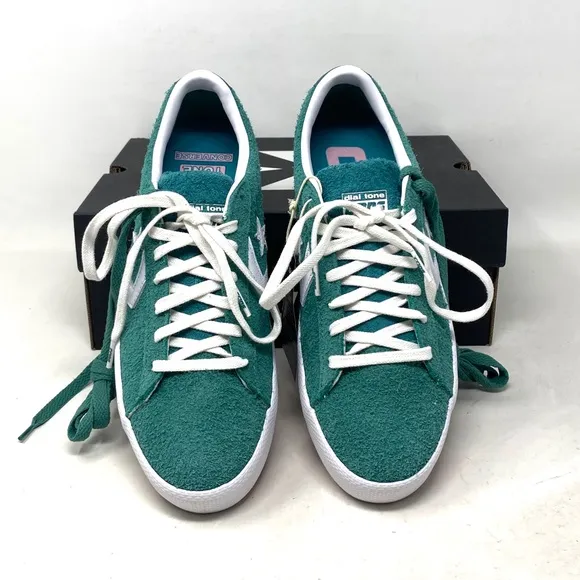Converse Cons PL Vulc Pro Low Top Shoes Suede Men's Green Suede Sneakers A02134C