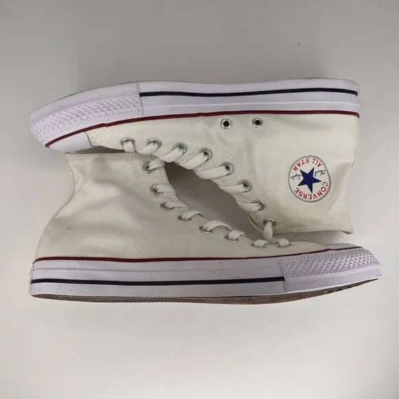Converse Unisex M7650 White Chuck Taylor All Star Hi Top Size 9M 11W Sneakers