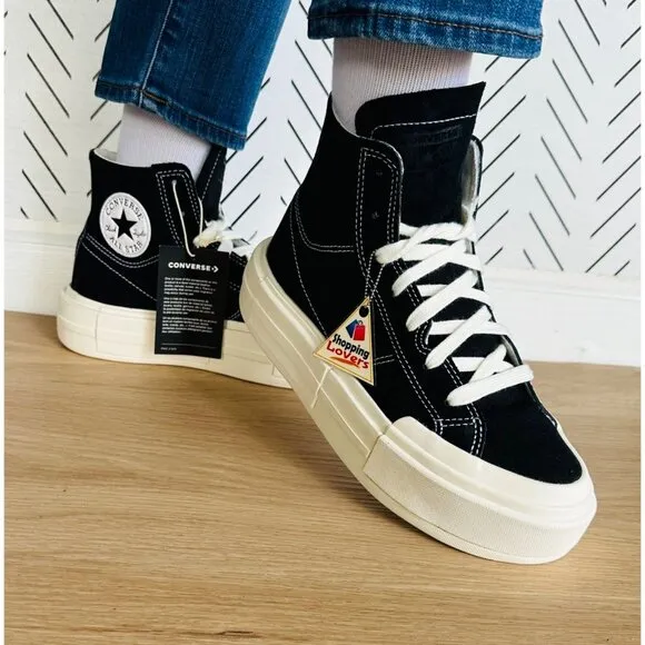 🤩Converse Women Shoes Chuck Taylor All Star Hi Size 8 Sneakers Black A04689C🤩