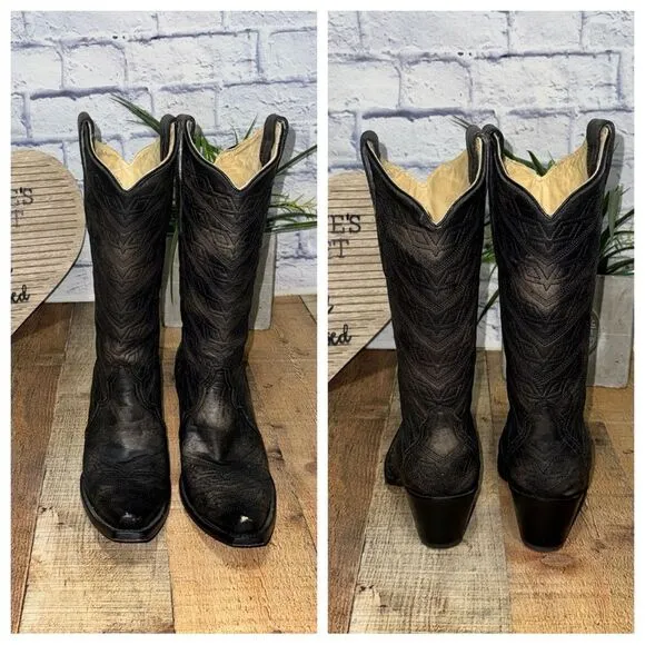 Corral rare diamond Aztec quilted tall boots snip toe