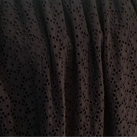 COS Black Midi Eyelet Dress -Sz 6
