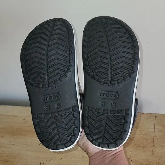 Crocs Crocband Kids Classic Clog Slip On Slides Black Star Wars Size 12