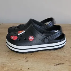 Crocs Crocband Kids Classic Clog Slip On Slides Black Star Wars Size 12