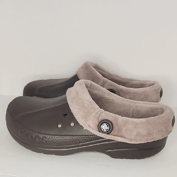 CROCS Men's Brown and Tan Loafers