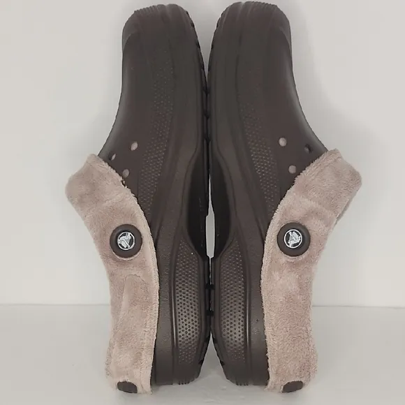 CROCS Men's Brown and Tan Loafers