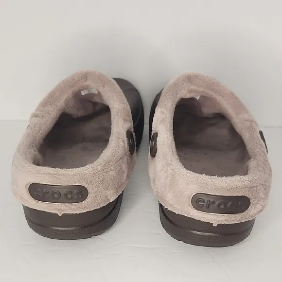 CROCS Men's Brown and Tan Loafers