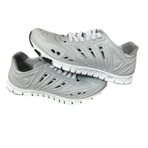 Crosskix Mens‎ Gray White Lace Up Round Toe Low Top Solid Size 7 Athletic Shoes