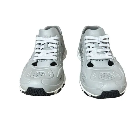 Crosskix Mens‎ Gray White Lace Up Round Toe Low Top Solid Size 7 Athletic Shoes