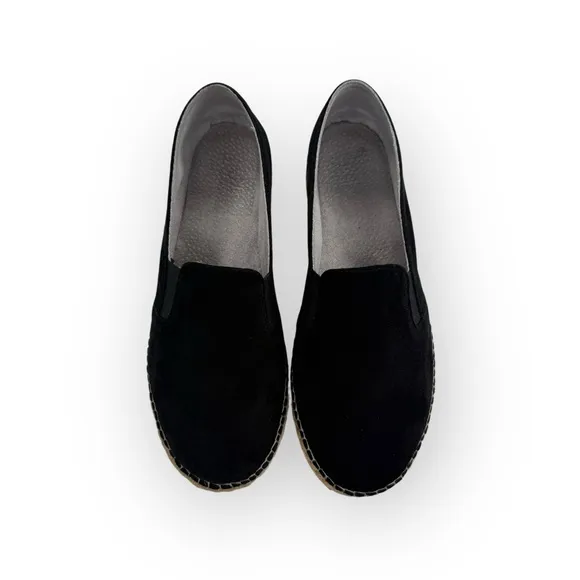 Cruz’n Shoes by Menorquinas USA 𖦹 Double Sole Espadrilles 𖦹 Black Suede 𖦹 37
