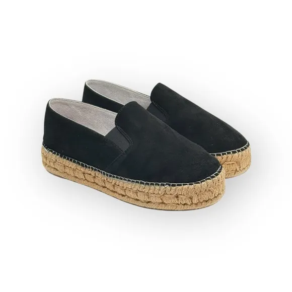Cruz’n Shoes by Menorquinas USA 𖦹 Double Sole Espadrilles 𖦹 Black Suede 𖦹 37