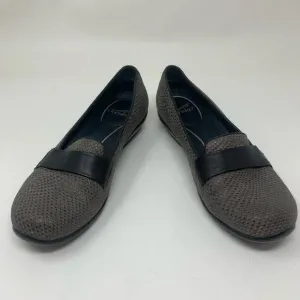 Dansko Loafers Women's Gray Snakeskin Leather Flat Comfort Shoes Size 9