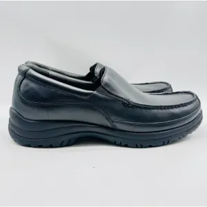 Dansko Shoes Mens EU 48 US 14.5 Black Leather Loafers Comfort Slip On Moc NEW