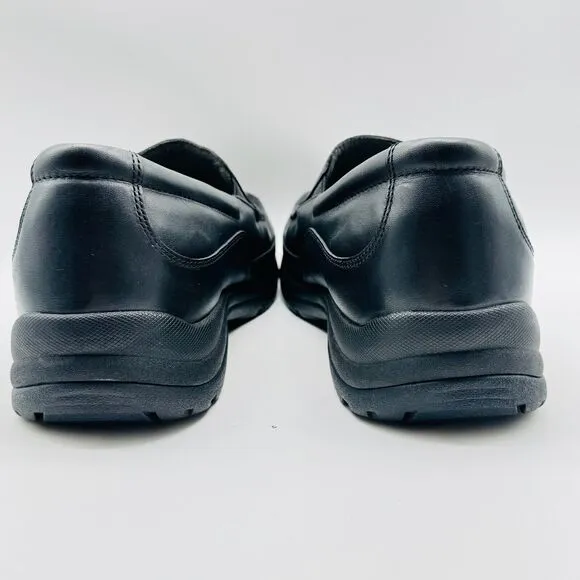 Dansko Shoes Mens EU 48 US 14.5 Black Leather Loafers Comfort Slip On Moc NEW