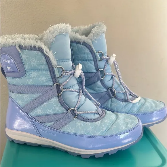 Disney x Sorel Light Blue Winter Boots