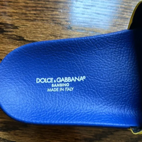 Dolce &amp; Gabbana Bambino Rubber Slides 38