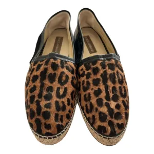 Dolce &amp; Gabbana Women's Flats Leopard-print fabric Espadrilles Sz. 11