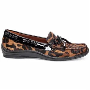 Donald J. Pliner Lacey Natural Leopard Square Toe Loafers