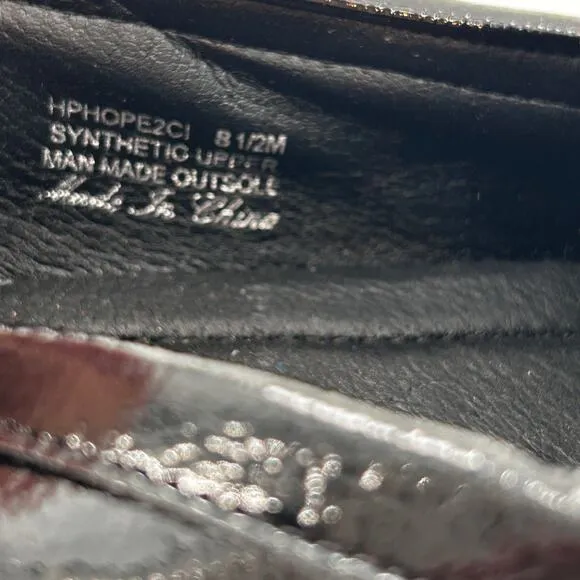 Donald Pliner Hope Patent Leather Loafers 8 Black NWOT Lug Platform Flat Comfort