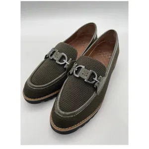 Donald Pliner Women's Size 7 Green Clio Loafers, Slip-On Shoes, Comfortable