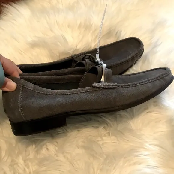 Donatello Perforated-Suede Mocassin Loafers Saks Fifth Avenue 13M