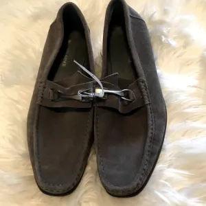 Donatello Perforated-Suede Mocassin Loafers Saks Fifth Avenue 13M
