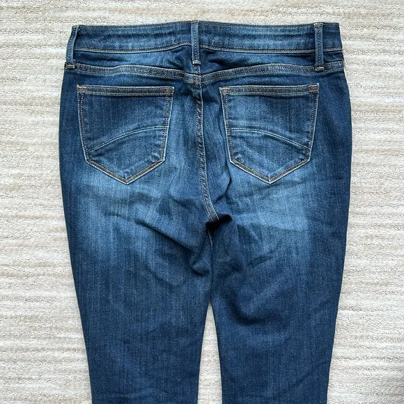 Driftwood Jackie Chevron Embroidered Boho Raw Edge Hem Skinny Jeans Size 28