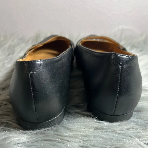 ECCO Akita Flats Black / Multi Metallic Leather Size EU38 US7-7.5
