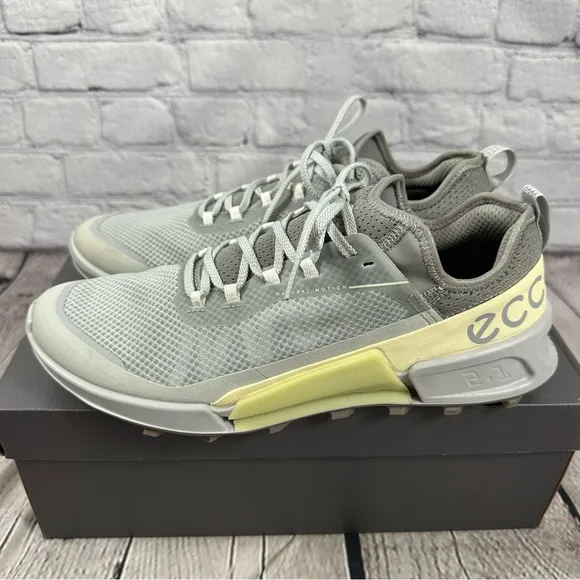ECCO BIOM 2.1 X Country Sneakers Lace Up Concrete/Sherbet 11-11.5(US) 42(EU) NEW