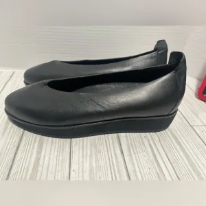Eileen Fisher Canoe 2 Leather Platform Flats Size 9