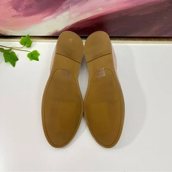 EILEEN FISHER Notion Ballet Flat In Goose Bump/light Gold Size 8.5