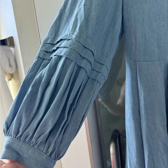 Emily McCarthy chambray maxi dress, nwt, XS