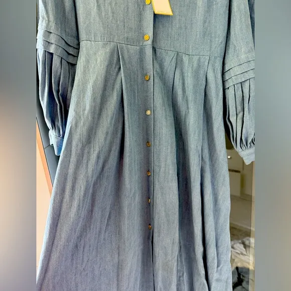 Emily McCarthy chambray maxi dress, nwt, XS