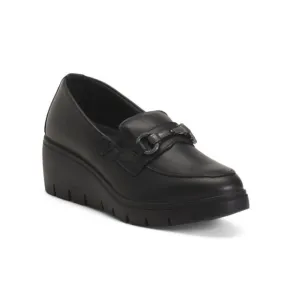 ENVAL SOFT Black Made In Italy Leather Loafers