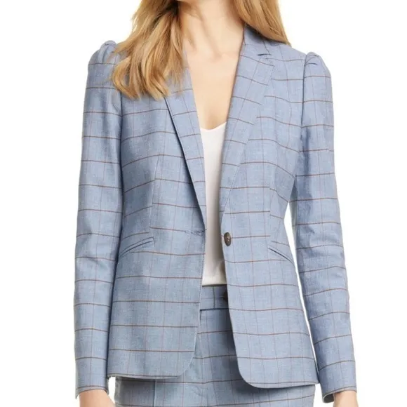 EUC. 14 US Rebecca Taylor blazer with puff sleeve detail. Very flattering. ⭐️