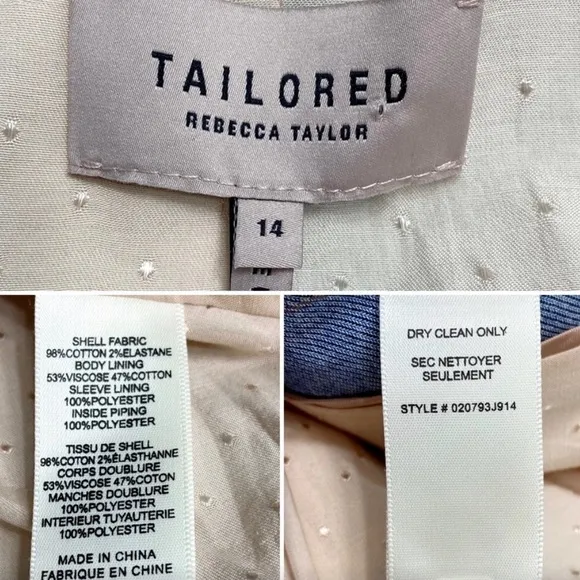 EUC. 14 US Rebecca Taylor blazer with puff sleeve detail. Very flattering. ⭐️
