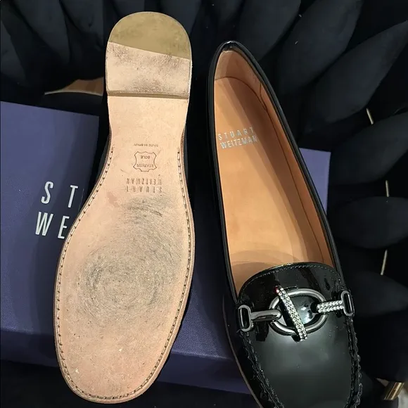 EUC 7 Stuart Weitzman Black Loafers for Women