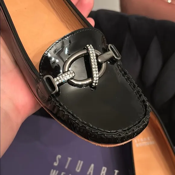 EUC 7 Stuart Weitzman Black Loafers for Women