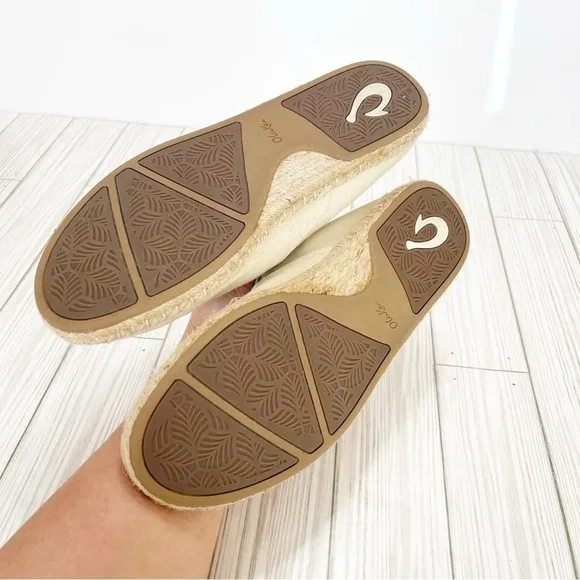 EUC Women's OluKai Kaula Pa'a Kapa Convertible Espadrilles