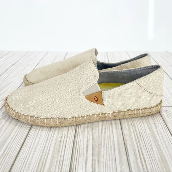 EUC Women's OluKai Kaula Pa'a Kapa Convertible Espadrilles