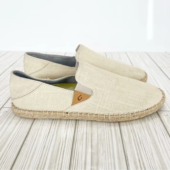 EUC Women's OluKai Kaula Pa'a Kapa Convertible Espadrilles