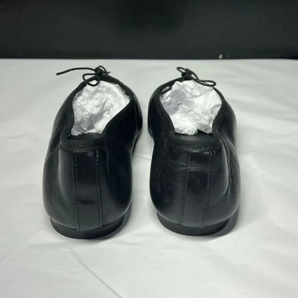 Everlane The Day Ballet Flat in Black Nappa Leather Shoes Size 6 NEW