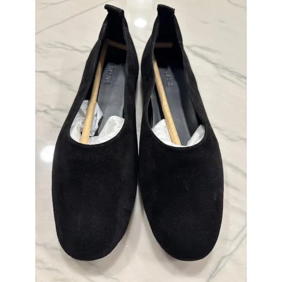 Everlane The Day Glove Flats in Black Suede 8 New Womens Shoes Ballet