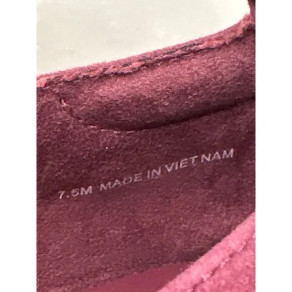 Everlane The Day Glove Flats in Bordeaux Suede 7.5 New Womens Shoes Ballet