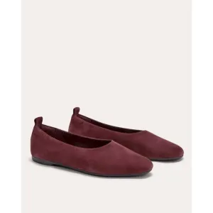 Everlane The Day Glove Flats in Bordeaux Suede 7.5 New Womens Shoes Ballet