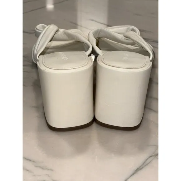 Everlane The Day Twist Heels in Canvas 6 New Womens High Heels Sandals